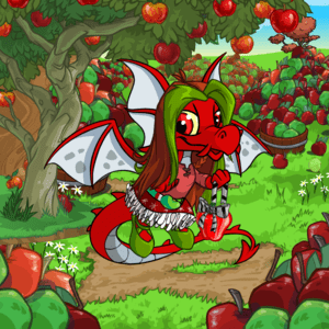 Holiday Tutu(6000np), Hannahs Red Undershirt (18,000np), Illusens Laced Slippers (12,000np), Illusen Wig (63,000np), Cobrall Belt (900np), Shiny Apple(50np)