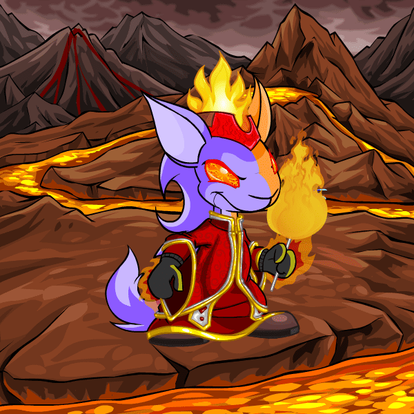 Flame Mage Kyrii Dress to Impress Preview customized Neopets' clothing and wearables