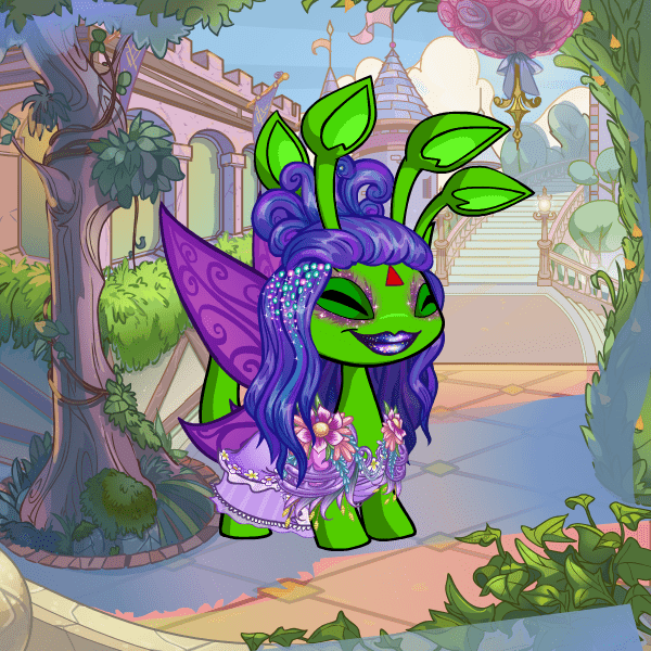 Alien Aisha Dress to Impress Preview customized Neopets' clothing